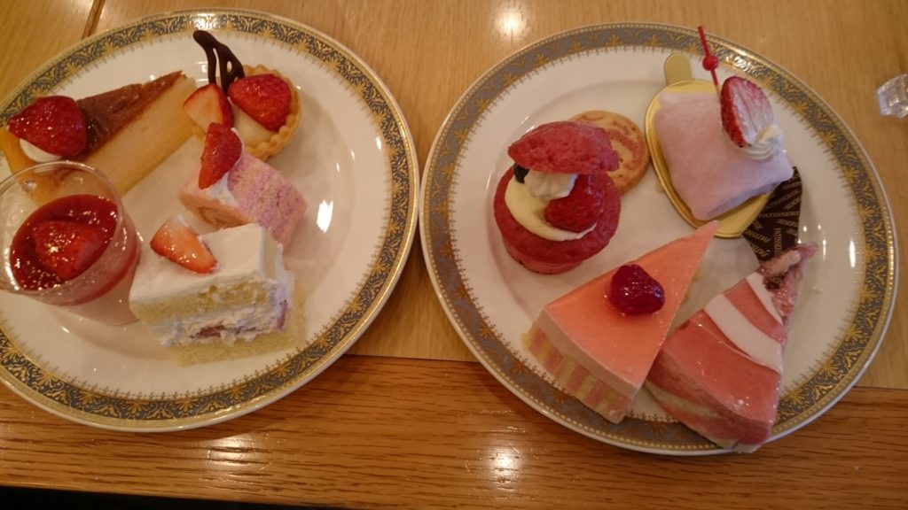 The strawberry buffet in Grand Prince Takanawa