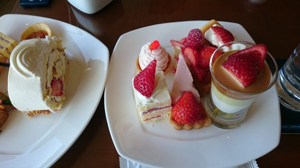 The strawberry buffet in Hilton Odaiba