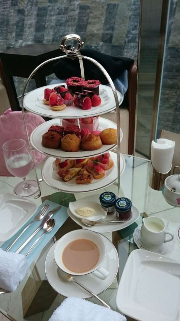 The strawberry afternoon tea in the Prince Park Tower Tokyo